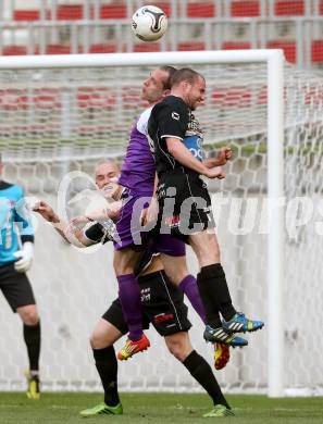 Fussball KFV Cup. Finale. SK Austria Klagenfurt gegen Lendorf. Christian Prawda, (Klagenfurt), Andreas Rohrer  (Lendorf). KLagenfurt, am 20.5.2014.
Foto: Kuess
---
pressefotos, pressefotografie, kuess, qs, qspictures, sport, bild, bilder, bilddatenbank