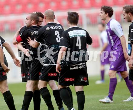 Fussball KFV Cup. Finale. SK Austria Klagenfurt gegen Lendorf. Torjubel Lendorf. KLagenfurt, am 20.5.2014.
Foto: Kuess
---
pressefotos, pressefotografie, kuess, qs, qspictures, sport, bild, bilder, bilddatenbank