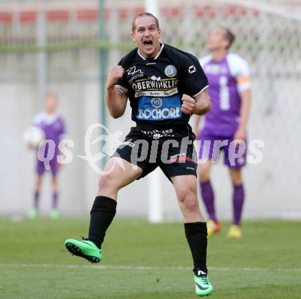 Fussball KFV Cup. Finale. SK Austria Klagenfurt gegen Lendorf. Torjubel Martin Morgenstern, (Lendorf). KLagenfurt, am 20.5.2014.
Foto: Kuess
---
pressefotos, pressefotografie, kuess, qs, qspictures, sport, bild, bilder, bilddatenbank