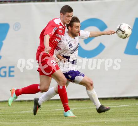 Fussball Regionalliga. SAK gegen Vorwaerts Steyr. Helmut Koenig, (SAK), Husein Balic (Steyr). Welzenegg, am 23.5.2014.
Foto: Kuess
---
pressefotos, pressefotografie, kuess, qs, qspictures, sport, bild, bilder, bilddatenbank