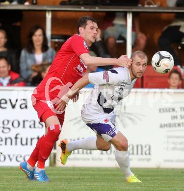 Fussball Regionalliga. SAK gegen Vorwaerts Steyr.  Christian Dlopst,  (SAK), Boris Kutlesa (Steyr). Welzenegg, am 23.5.2014.
Foto: Kuess
---
pressefotos, pressefotografie, kuess, qs, qspictures, sport, bild, bilder, bilddatenbank