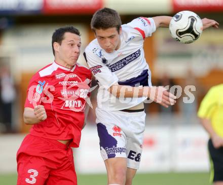 Fussball Regionalliga. SAK gegen Vorwaerts Steyr.  Ivan Klaric,  (SAK), Alexander Danninger (Steyr). Welzenegg, am 23.5.2014.
Foto: Kuess
---
pressefotos, pressefotografie, kuess, qs, qspictures, sport, bild, bilder, bilddatenbank