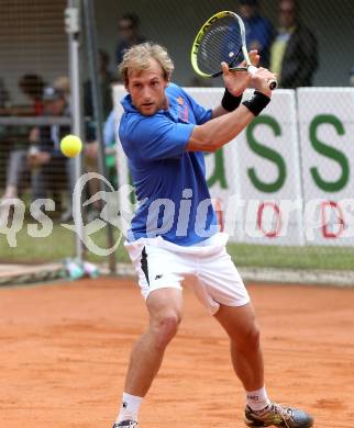 Tennis. Bundesliga Herren, Sportunion Klagenfurt 1 gegen SGS Spittal an der Drau 1.  Michael Linzer (Union). Klagenfurt, am 31.5.2014.
Foto: Kuess
---
pressefotos, pressefotografie, kuess, qs, qspictures, sport, bild, bilder, bilddatenbank