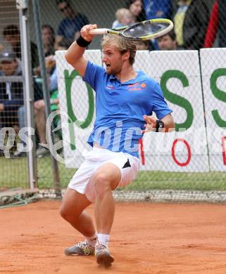 Tennis. Bundesliga Herren, Sportunion Klagenfurt 1 gegen SGS Spittal an der Drau 1.  Michael Linzer (Union). Klagenfurt, am 31.5.2014.
Foto: Kuess
---
pressefotos, pressefotografie, kuess, qs, qspictures, sport, bild, bilder, bilddatenbank