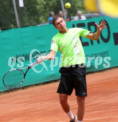 Tennis. Bundesliga Herren, Sportunion Klagenfurt 1 gegen SGS Spittal an der Drau 1.  Victor Crivoi (Spittal). Klagenfurt, am 31.5.2014.
Foto: Kuess
---
pressefotos, pressefotografie, kuess, qs, qspictures, sport, bild, bilder, bilddatenbank