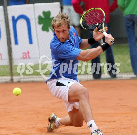 Tennis. Bundesliga Herren, Sportunion Klagenfurt 1 gegen SGS Spittal an der Drau 1.  Michael Linzer (Union). Klagenfurt, am 31.5.2014.
Foto: Kuess
---
pressefotos, pressefotografie, kuess, qs, qspictures, sport, bild, bilder, bilddatenbank