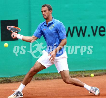 Tennis. Bundesliga Herren, Sportunion Klagenfurt 1 gegen SGS Spittal an der Drau 1.  Ante Pavic (Union). Klagenfurt, am 31.5.2014.
Foto: Kuess
---
pressefotos, pressefotografie, kuess, qs, qspictures, sport, bild, bilder, bilddatenbank