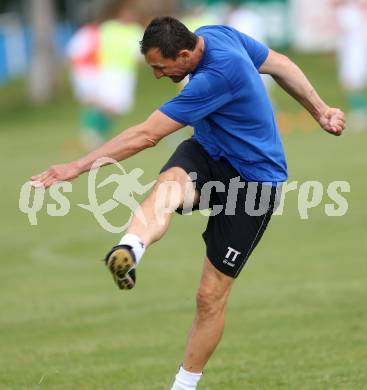 Fussballl Bundesliga. Testspiel. RZ Pellets WAC gegen Ilirija Ljubljana. Tormanntrainer Adi Preschern (WAC). Liebenfels, am 13.6.2014.
Foto: Kuess
---
pressefotos, pressefotografie, kuess, qs, qspictures, sport, bild, bilder, bilddatenbank