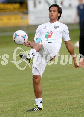 Fussballl Bundesliga. Testspiel. RZ Pellets WAC gegen Ilirija Ljubljana. Stephan Palla (WAC). Liebenfels, am 13.6.2014.
Foto: Kuess
---
pressefotos, pressefotografie, kuess, qs, qspictures, sport, bild, bilder, bilddatenbank