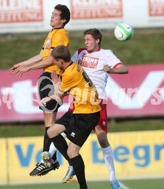 Kaerntner Fussball All-Star-Games. Regionalliga/Liga West gegen Ost. Juergen Kautz (Lendorf), Daniel Urbas (Spittal), Thomas Heine (ATSV Wolfsberg). St. Veit, am 21.6.2014.
Foto: Kuess
---
pressefotos, pressefotografie, kuess, qs, qspictures, sport, bild, bilder, bilddatenbank