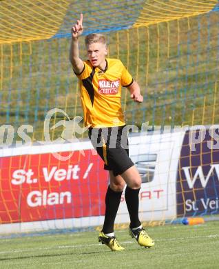 Kaerntner Fussball All-Star-Games. Unterliga/1. KLasse West gegen Ost.  Torjubel Sven Unterguggenberger (Lind).. St. Veit, am 21.6.2015.
Foto: Kuess
---
pressefotos, pressefotografie, kuess, qs, qspictures, sport, bild, bilder, bilddatenbank