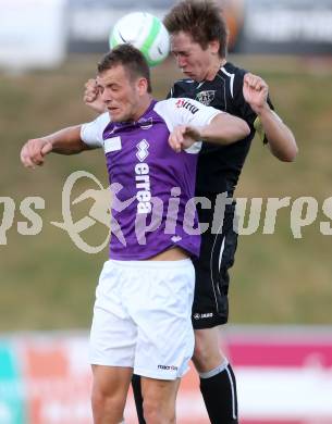 Fussball Nachwuchs. Kaerntner Meisterschaft. Finale U18. SK Austria Klagenfurt gegen RZ Pellets WAC. Luka Grgic, (Austria Klagenfurt), Stefan Moll (WAC). St. Veit, am 21.6.2014.
Foto: Kuess
---
pressefotos, pressefotografie, kuess, qs, qspictures, sport, bild, bilder, bilddatenbank