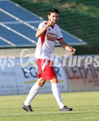 Kaerntner Fussball All-Star-Games. Regionalliga/Liga West gegen Ost.  Torjubel Stephan Buergler (Koettmannsdorf). St. Veit, 21.6.2014.
Foto: Kuess
---
pressefotos, pressefotografie, kuess, qs, qspictures, sport, bild, bilder, bilddatenbank