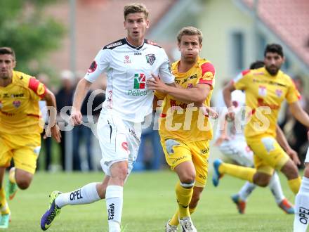 Fussball Bundesliga. Testspiel. RZ Pellets WAC gegen SV Kapfenberg.  Tadej Trdina (WAC). Bad St. Leonhard, am 27.6.2014.
Foto: Kuess
---
pressefotos, pressefotografie, kuess, qs, qspictures, sport, bild, bilder, bilddatenbank