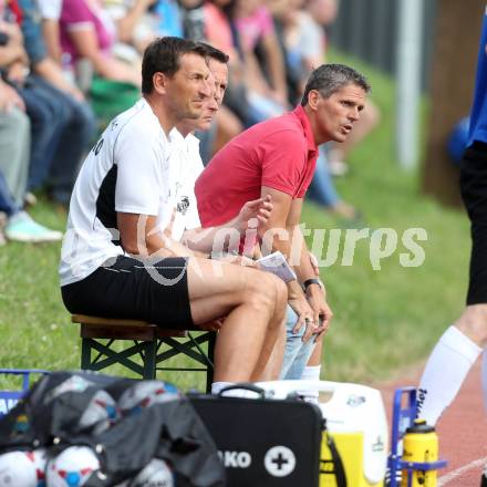 Fussball Bundesliga. Testspiel. RZ Pellets WAC gegen SV Kapfenberg.  Tormanntrainer Adi Preschern, Trainer Dietmar Kuehbauer, Co-Trainer Hannes Jochum (WAC). Bad St. Leonhard, am 27.6.2014.
Foto: Kuess
---
pressefotos, pressefotografie, kuess, qs, qspictures, sport, bild, bilder, bilddatenbank