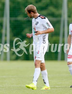 Fussball Bundesliga. Testspiel. RZ Pellets WAC gegen SV Kapfenberg.  Manuel Weber (WAC). Bad St. Leonhard, am 27.6.2014.
Foto: Kuess
---
pressefotos, pressefotografie, kuess, qs, qspictures, sport, bild, bilder, bilddatenbank