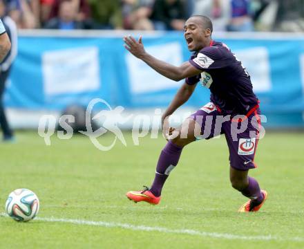 Fussball Bundesliga. Testspiel. FK Austria Wien gegen FC Dinamo Moskau.  Ola Kamara (Austria). Seeboden, am 2.7.2014.
Foto: Kuess

---
pressefotos, pressefotografie, kuess, qs, qspictures, sport, bild, bilder, bilddatenbank