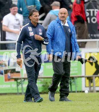 Fussball Bundesliga. Testspiel. FK Austria Wien gegen FC Dinamo Moskau.  Gerald Baumgartner (Austria), Trainer Stanislav Cherchesov (Moskau). Seeboden, am 2.7.2014.
Foto: Kuess

---
pressefotos, pressefotografie, kuess, qs, qspictures, sport, bild, bilder, bilddatenbank