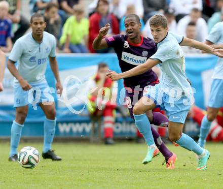 Fussball Bundesliga. Testspiel. FK Austria Wien gegen FC Dinamo Moskau.  Ola Kamara (Austria). Seeboden, am 2.7.2014.
Foto: Kuess

---
pressefotos, pressefotografie, kuess, qs, qspictures, sport, bild, bilder, bilddatenbank