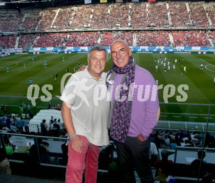 Fussball Testspiel. RZ Pellets WAC gegen Chelsea FC.  Rainer Husar, Otto Retzer. Woerthersee Stadion. Klagenfurt, am 23.7.2014.
Foto: Kuess
---
pressefotos, pressefotografie, kuess, qs, qspictures, sport, bild, bilder, bilddatenbank