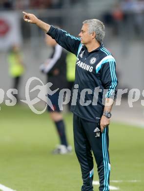 Fussball Testspiel. RZ Pellets WAC gegen Chelsea FC.  Trainer Jose Mourinho  (Chelsea). Klagenfurt, am 23.7.2014.
Foto: Kuess
---
pressefotos, pressefotografie, kuess, qs, qspictures, sport, bild, bilder, bilddatenbank