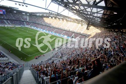 Fussball Testspiel. RZ Pellets WAC gegen Chelsea FC.  Fans. Woerthersee Stadion. Klagenfurt, am 23.7.2014.
Foto: Kuess
---
pressefotos, pressefotografie, kuess, qs, qspictures, sport, bild, bilder, bilddatenbank