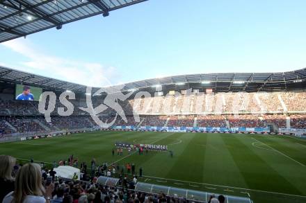 Fussball Testspiel. RZ Pellets WAC gegen Chelsea FC.  Fans. Woerthersee Stadion. Klagenfurt, am 23.7.2014.
Foto: Kuess
---
pressefotos, pressefotografie, kuess, qs, qspictures, sport, bild, bilder, bilddatenbank