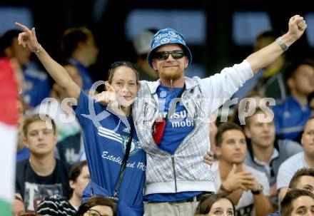 Fussball Testspiel. RZ Pellets WAC gegen Chelsea FC.  Fans. Klagenfurt, am 23.7.2014.
Foto: Kuess
---
pressefotos, pressefotografie, kuess, qs, qspictures, sport, bild, bilder, bilddatenbank