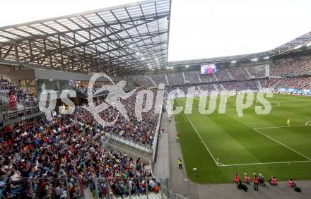 Fussball Testspiel. RZ Pellets WAC gegen Chelsea FC.  Fans. Woerthersee Stadion. Klagenfurt, am 23.7.2014.
Foto: Kuess
---
pressefotos, pressefotografie, kuess, qs, qspictures, sport, bild, bilder, bilddatenbank