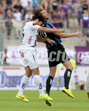 Fussball Bundesliga. RZ Pellets WAC gegen SK Austria Wien. Nemanja Rnic,  (WAC), Alexander Gorgon (Austria Wien). Wolfsberg, am 26.5.2014.
Foto: Kuess

---
pressefotos, pressefotografie, kuess, qs, qspictures, sport, bild, bilder, bilddatenbank