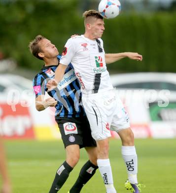 Fussball Bundesliga. RZ Pellets WAC gegen SK Austria Wien. Tadej Trdina, (WAC), Christian Ramsebner  (Austria Wien). Wolfsberg, am 26.5.2014.
Foto: Kuess

---
pressefotos, pressefotografie, kuess, qs, qspictures, sport, bild, bilder, bilddatenbank