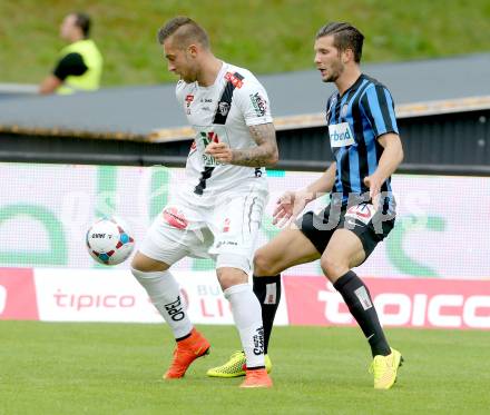 Fussball Bundesliga. RZ Pellets WAC gegen SK Austria Wien. Peter Zulj, (WAC), Alexander Gorgon (Austria Wien). Wolfsberg, am 26.5.2014.
Foto: Kuess

---
pressefotos, pressefotografie, kuess, qs, qspictures, sport, bild, bilder, bilddatenbank