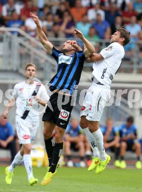 Fussball Bundesliga. RZ Pellets WAC gegen SK Austria Wien. Boris Huettenbrenner,  (WAC), Alexander Gorgon (Austria Wien). Wolfsberg, am 26.5.2014.
Foto: Kuess

---
pressefotos, pressefotografie, kuess, qs, qspictures, sport, bild, bilder, bilddatenbank