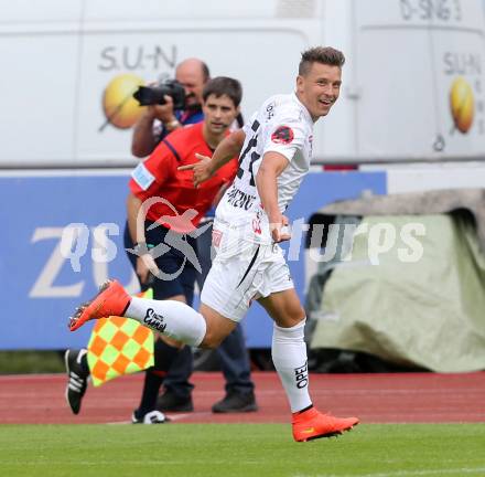 Fussball Bundesliga. RZ Pellets WAC gegen SK Austria Wien. Torjubel Christopher Wernitznig (WAC). Wolfsberg, am 26.5.2014.
Foto: Kuess

---
pressefotos, pressefotografie, kuess, qs, qspictures, sport, bild, bilder, bilddatenbank