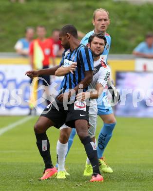 Fussball Bundesliga. RZ Pellets WAC gegen SK Austria Wien. Nemanja Rnic,  (WAC), Ola Kamara (Austria Wien). Wolfsberg, am 26.5.2014.
Foto: Kuess

---
pressefotos, pressefotografie, kuess, qs, qspictures, sport, bild, bilder, bilddatenbank