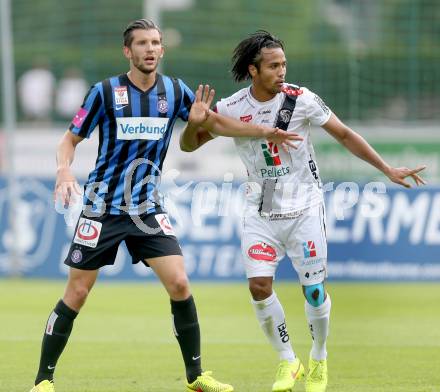 Fussball Bundesliga. RZ Pellets WAC gegen SK Austria Wien. Stephan Palla,  (WAC), Alexander Gorgon (Austria Wien). Wolfsberg, am 26.5.2014.
Foto: Kuess

---
pressefotos, pressefotografie, kuess, qs, qspictures, sport, bild, bilder, bilddatenbank