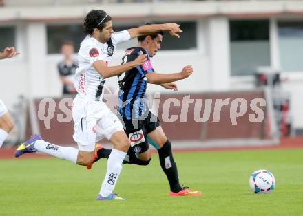 Fussball Bundesliga. RZ Pellets WAC gegen SK Austria Wien. Ynclan Pajares Jacobo Maria,  (WAC), David De Paula (Austria Wien). Wolfsberg, am 26.5.2014.
Foto: Kuess

---
pressefotos, pressefotografie, kuess, qs, qspictures, sport, bild, bilder, bilddatenbank