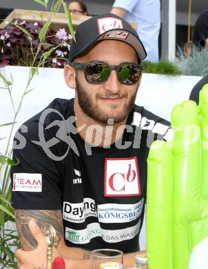 Beach Volleyball Grand Slam. Pressekonferenz.  Tobias WINTER. Klagenfurt, 29.7.2014.
Foto: Kuess
---
pressefotos, pressefotografie, kuess, qs, qspictures, sport, bild, bilder, bilddatenbank