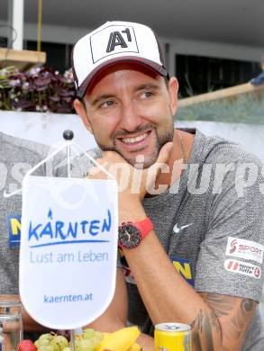 Beach Volleyball Grand Slam. Pressekonferenz.  Clemens DOPPLER. Klagenfurt, 29.7.2014.
Foto: Kuess
---
pressefotos, pressefotografie, kuess, qs, qspictures, sport, bild, bilder, bilddatenbank