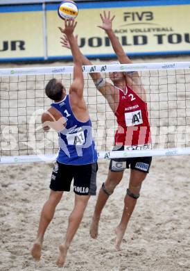 Beachvolleyball Grand Slam.  Christoph Dressler (AUT). Klagenfurt, 30.7.2014.
Foto: Kuess
---
pressefotos, pressefotografie, kuess, qs, qspictures, sport, bild, bilder, bilddatenbank