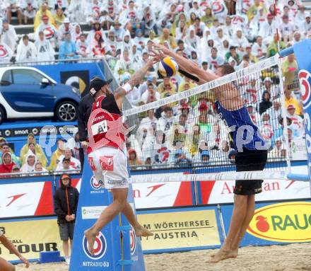 Beachvolleyball Grand Slam.   Tobias Winter, Lorenz Petutschnig (AUT).. Klagenfurt, 31.7.2014.
Foto: Kuess

---
pressefotos, pressefotografie, kuess, qs, qspictures, sport, bild, bilder, bilddatenbank