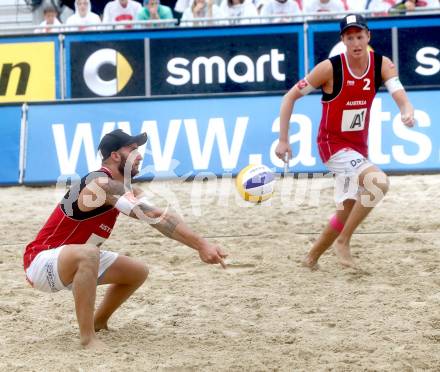 Beachvolleyball Grand Slam.   Tobias Winter, Lorenz Petutschnig (AUT).. Klagenfurt, 31.7.2014.
Foto: Kuess

---
pressefotos, pressefotografie, kuess, qs, qspictures, sport, bild, bilder, bilddatenbank