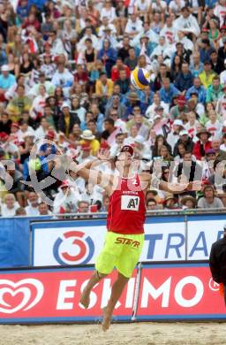 Beachvolleyball Grand Slam.    Alexander Horst (AUT). Klagenfurt, 31.7.2014.
Foto: Kuess

---
pressefotos, pressefotografie, kuess, qs, qspictures, sport, bild, bilder, bilddatenbank