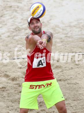 Beachvolleyball Grand Slam.   Clemens Doppler (AUT). Klagenfurt, 31.7.2014.
Foto: Kuess

---
pressefotos, pressefotografie, kuess, qs, qspictures, sport, bild, bilder, bilddatenbank