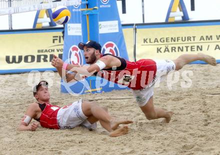 Beachvolleyball Grand Slam.   Tobias Winter, Lorenz Petutschnig (AUT).. Klagenfurt, 31.7.2014.
Foto: Kuess

---
pressefotos, pressefotografie, kuess, qs, qspictures, sport, bild, bilder, bilddatenbank