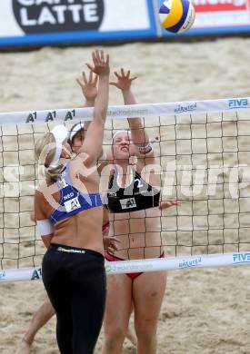 Beachvolleyball Grand Slam.   Katharina Elisabeth Schuetzenhoefer (AUT) Marleen van Iersel (NED). Klagenfurt, 31.7.2014.
Foto: Kuess

---
pressefotos, pressefotografie, kuess, qs, qspictures, sport, bild, bilder, bilddatenbank