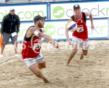 Beachvolleyball Grand Slam.   Tobias Winter, Lorenz Petutschnig (AUT).. Klagenfurt, 31.7.2014.
Foto: Kuess

---
pressefotos, pressefotografie, kuess, qs, qspictures, sport, bild, bilder, bilddatenbank