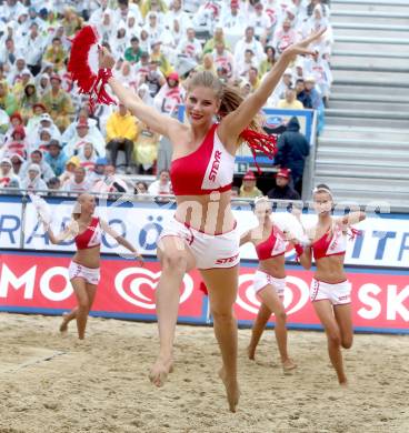 Beachvolleyball Grand Slam.   Steyr Girls. Klagenfurt, 31.7.2014.
Foto: Kuess

---
pressefotos, pressefotografie, kuess, qs, qspictures, sport, bild, bilder, bilddatenbank