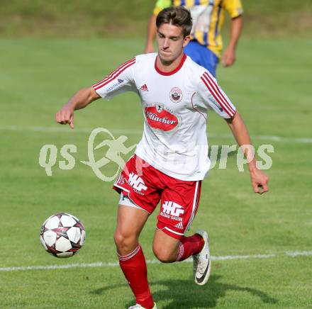 Fussball Unterliga Ost. Ludmannsdorf gegen Liebenfels.  Markus Partl (Ludmannsdorf). Ludmannsdorf, 3.8.2014.
Foto: Kuess
---
pressefotos, pressefotografie, kuess, qs, qspictures, sport, bild, bilder, bilddatenbank