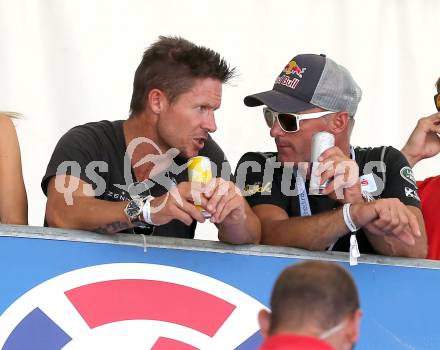 Beachvolleyball Grand Slam. Felix Baumgartner, Hans-Peter Steinacher. Klagenfurt, 3.8.2014.
Foto: Kuess

---
pressefotos, pressefotografie, kuess, qs, qspictures, sport, bild, bilder, bilddatenbank